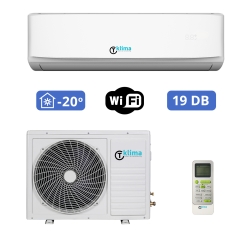 Aparat aer conditionat T klima AC-12TK-T01, 12000 btu/h, R32, 19dB, Wi-Fi, baleaj stanga/dreapta si sus/jos din telecomanda, autocuratare, I set, I feel, filtru health, incalzire pana la -20 grade Celsius temperatura exterioara, 5 ani garantie compresor, A++
